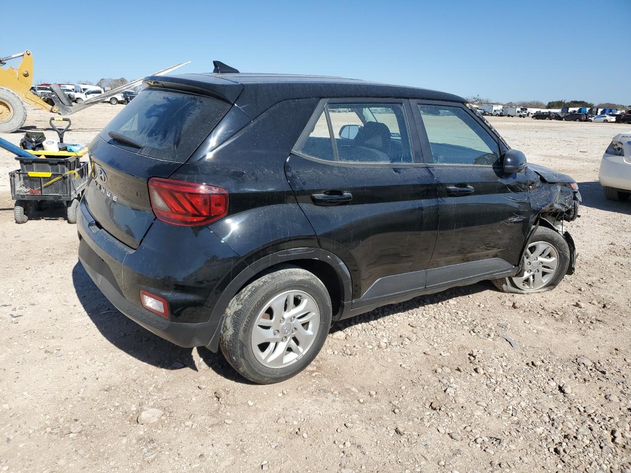 2022 Hyundai Venue VIN KMHRB8A33NU152424 Copart auction photo, front end / side damage thumbnail 3