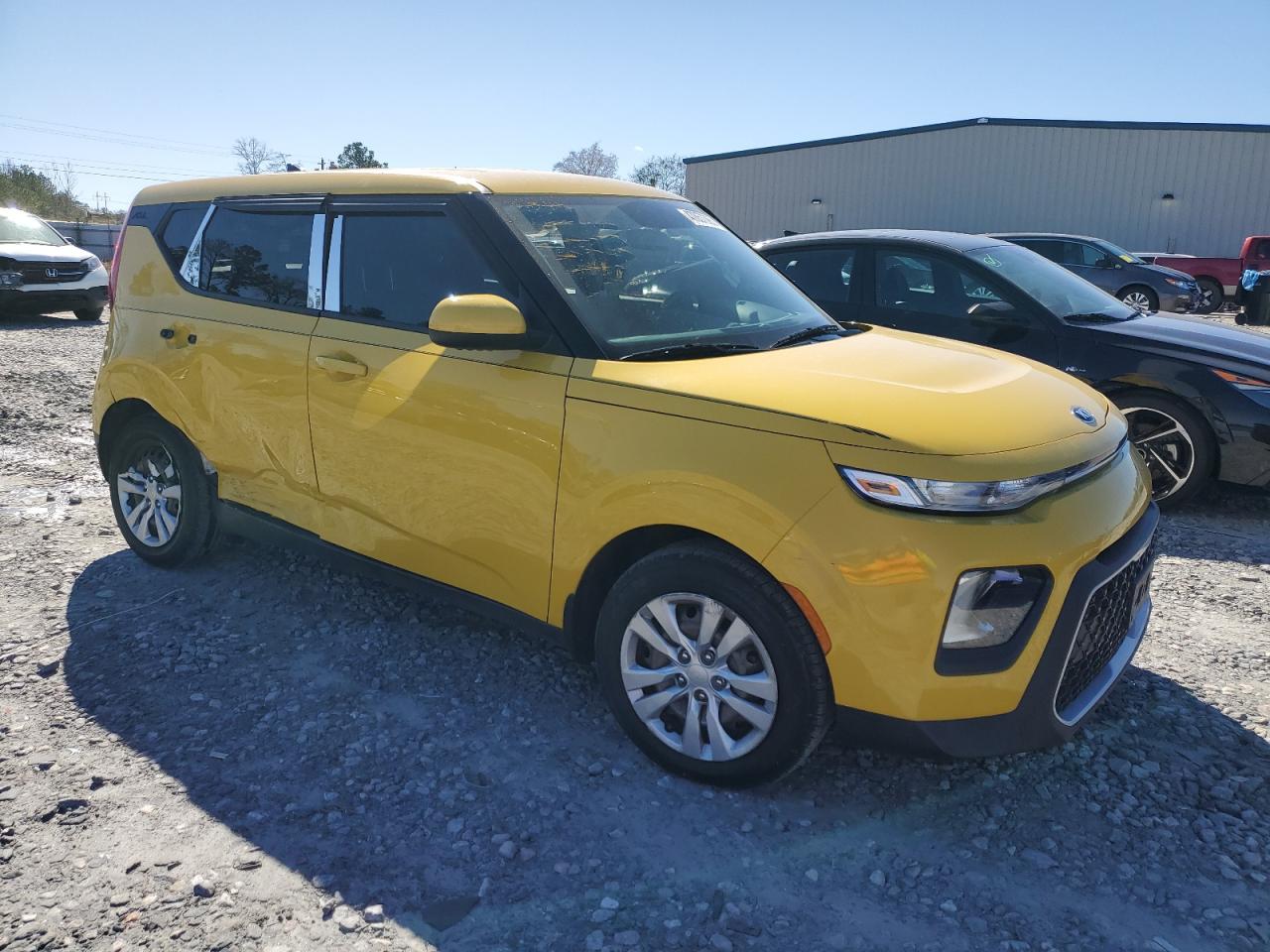 2020 KIA Soul VIN KNDJ23AU6L7087495 Copart auction photo, rollover damage thumbnail 4