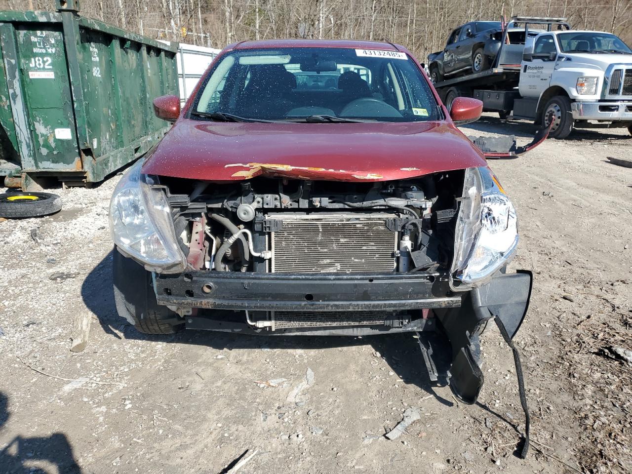 2017 Nissan Versa VIN 3N1CN7AP0HK437412 Copart auction photo, front end damage thumbnail 5