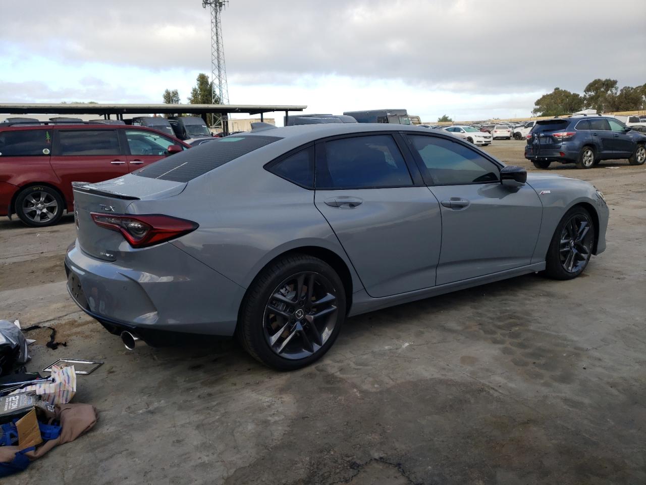 2024 Acura TLX VIN 19UUB6F59RA000539 Copart auction photo, front end / rear end damage thumbnail 3
