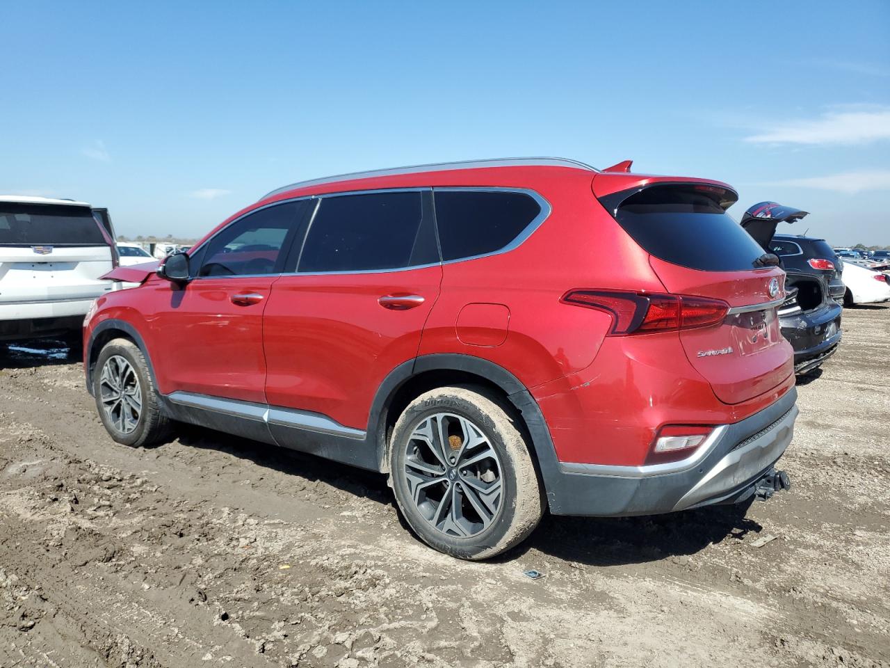 2020 Hyundai Santa Fe VIN 5NMS33AAXLH300691 Copart auction photo, front end damage thumbnail 2