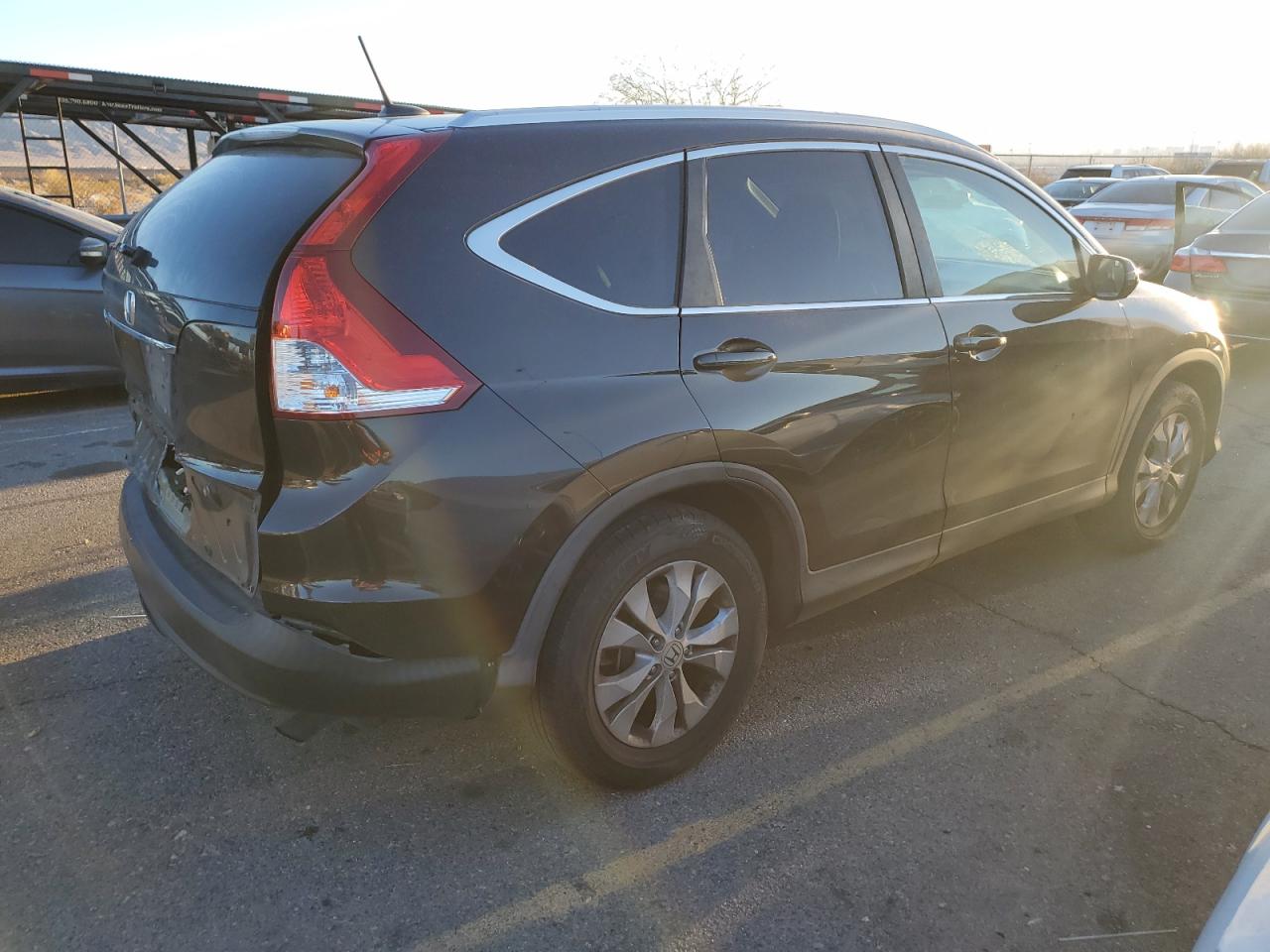 2014 Honda CR-V VIN 2HKRM3H75EH534653 Copart auction photo, rear end damage thumbnail 3