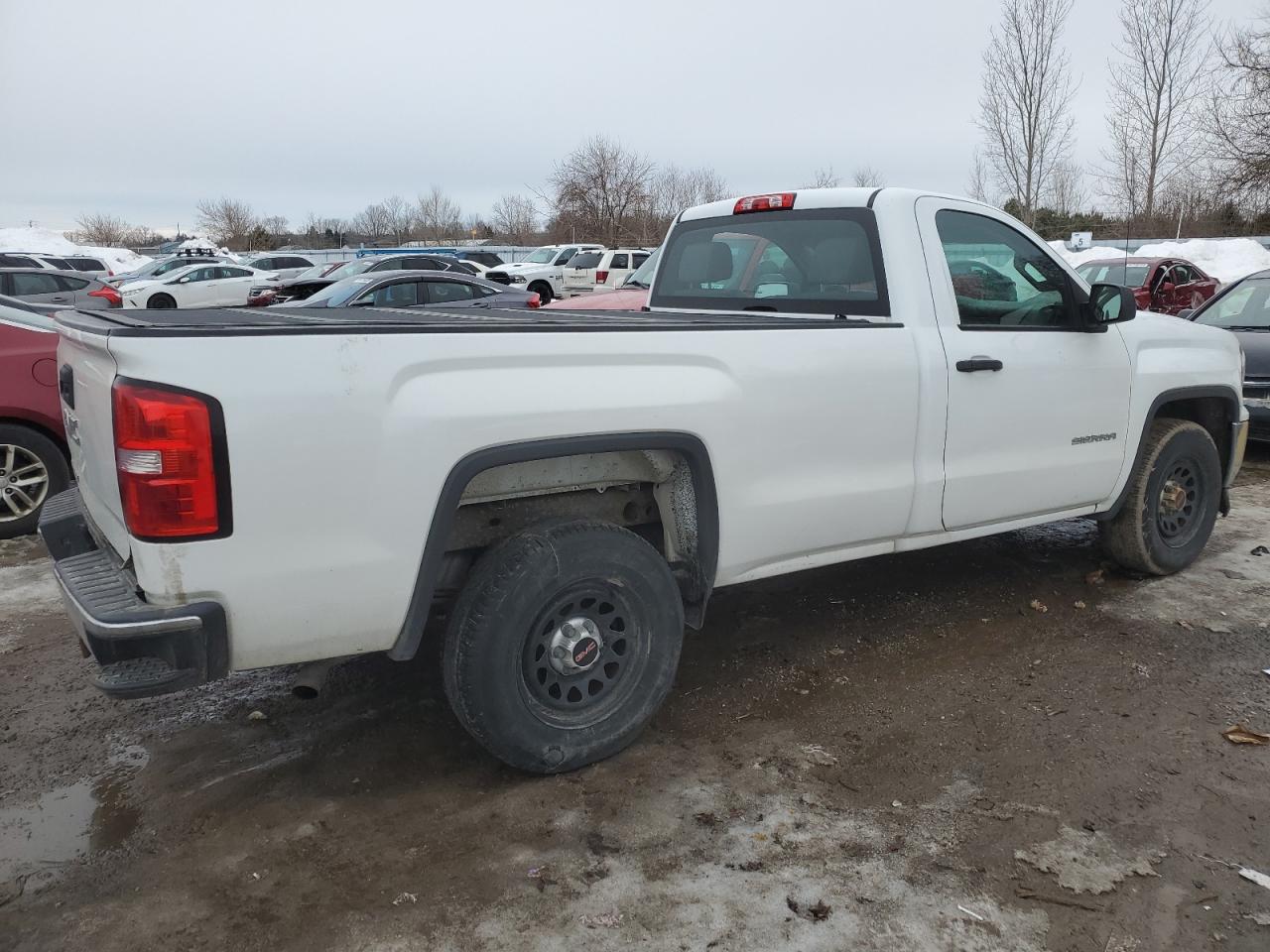 2018 GMC Sierra VIN 1GTN1LEC7JZ254373 Copart auction photo, side / rear end damage thumbnail 3