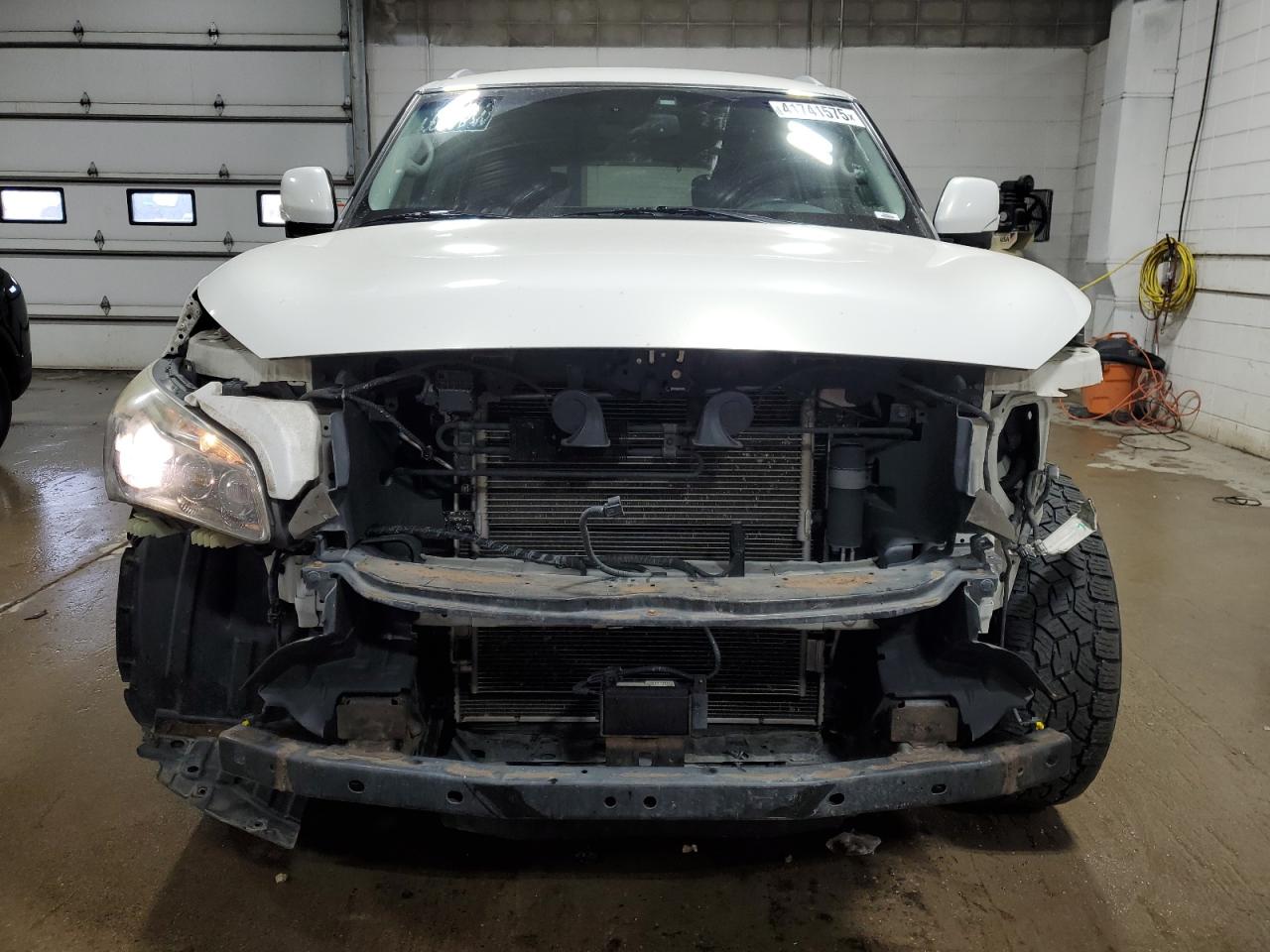 2012 Infiniti QX56 VIN JN8AZ2NC7C9317769 Copart auction photo, front end damage thumbnail 5