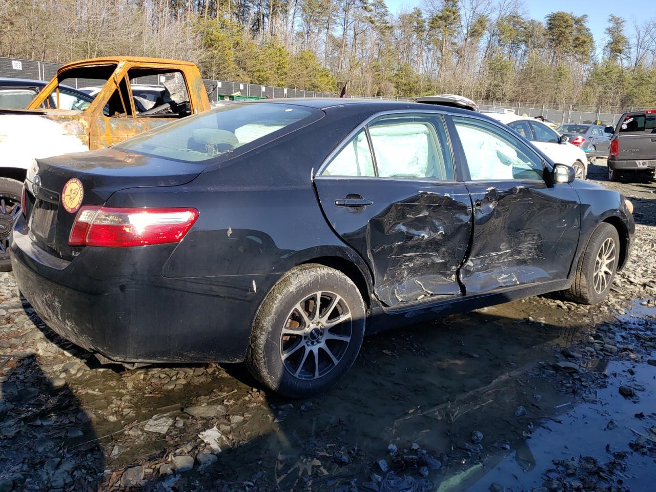 2007 Toyota Camry VIN 4T1BE46K87U580297 Copart auction photo, side damage thumbnail 3