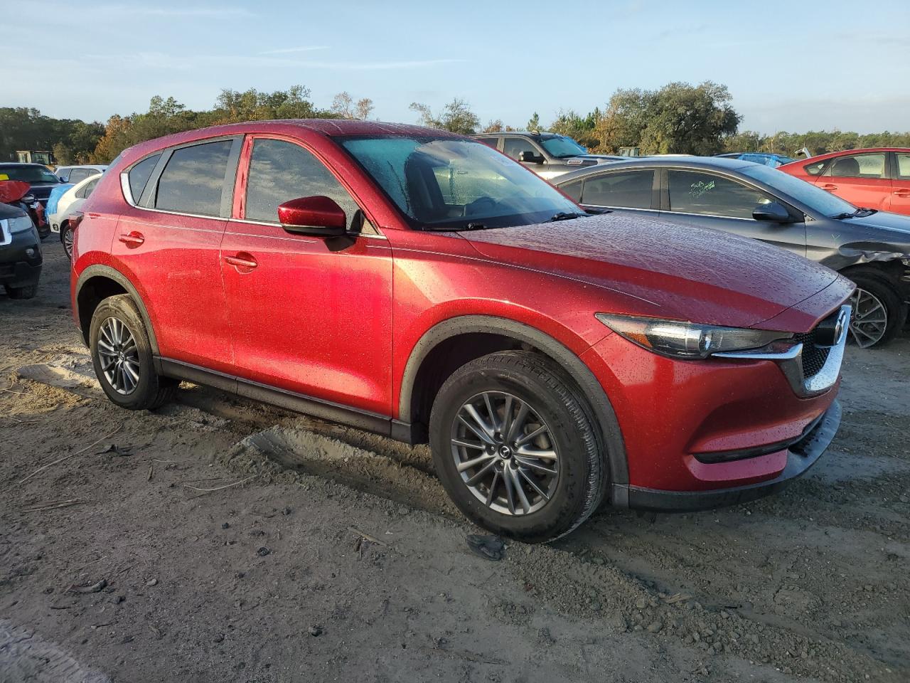 2017 Mazda CX-5 VIN JM3KFACL6H0119211 Copart auction photo, side / rear end damage thumbnail 4