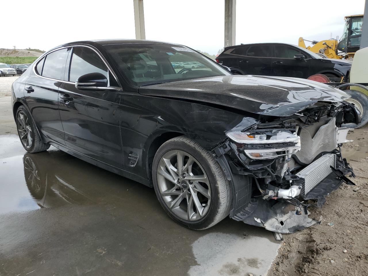 2022 Genesis G70 VIN KMTG34TA9NU086962 Copart auction photo, front end / minor dent/scratches damage thumbnail 4