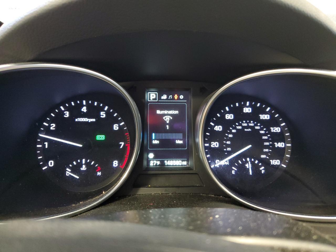 2017 Hyundai Santa Fe VIN 5XYZUDLB1HG433719 Copart auction photo, front end / side damage thumbnail 9