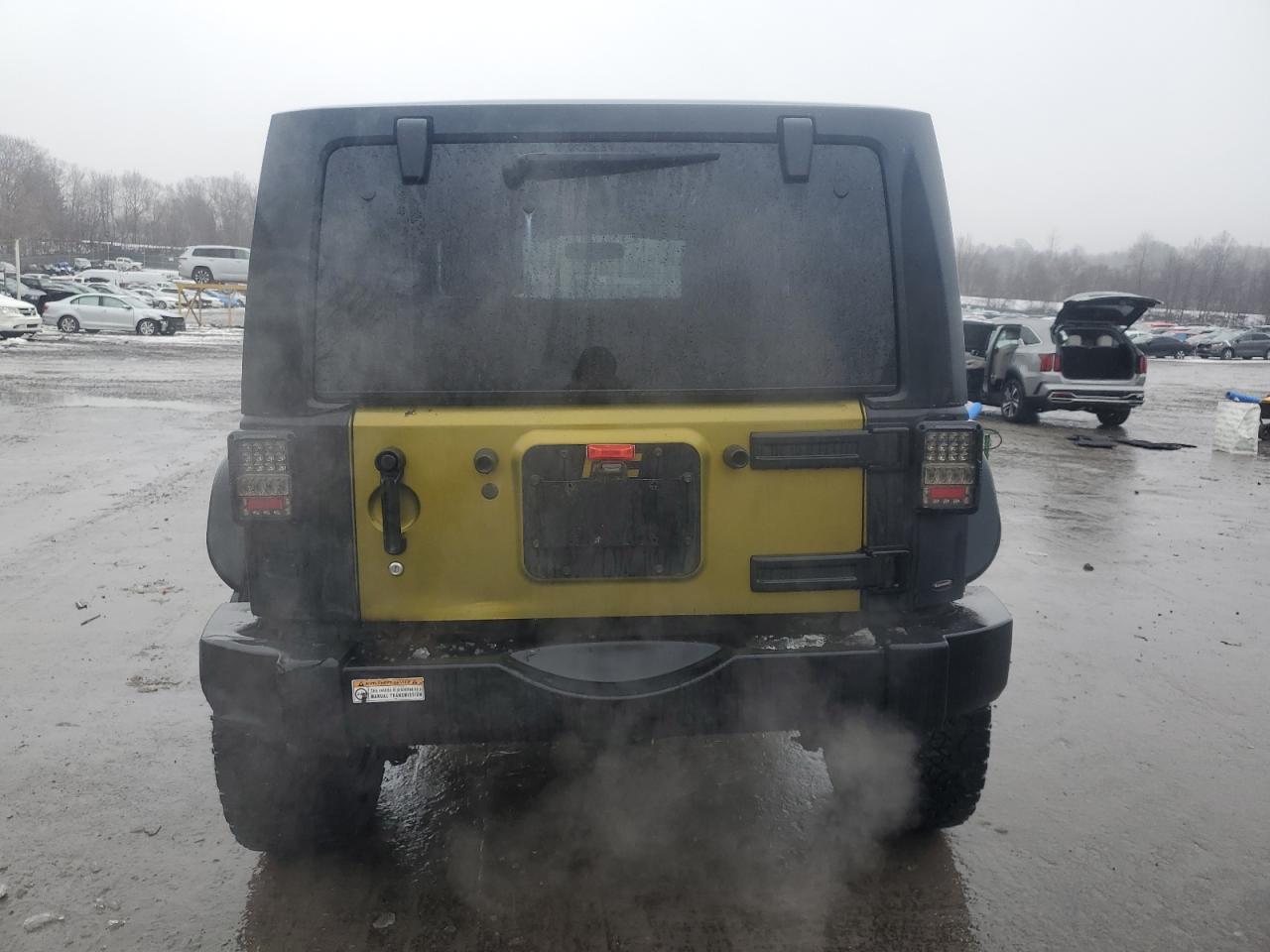 2007 Jeep Wrangler VIN 1J4FA24137L180129 Copart auction photo, rear end damage thumbnail 6