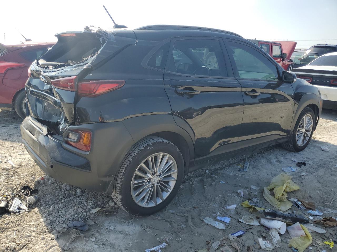 2021 Hyundai Kona VIN KM8K22AA4MU616462 Copart auction photo, rear end damage thumbnail 3