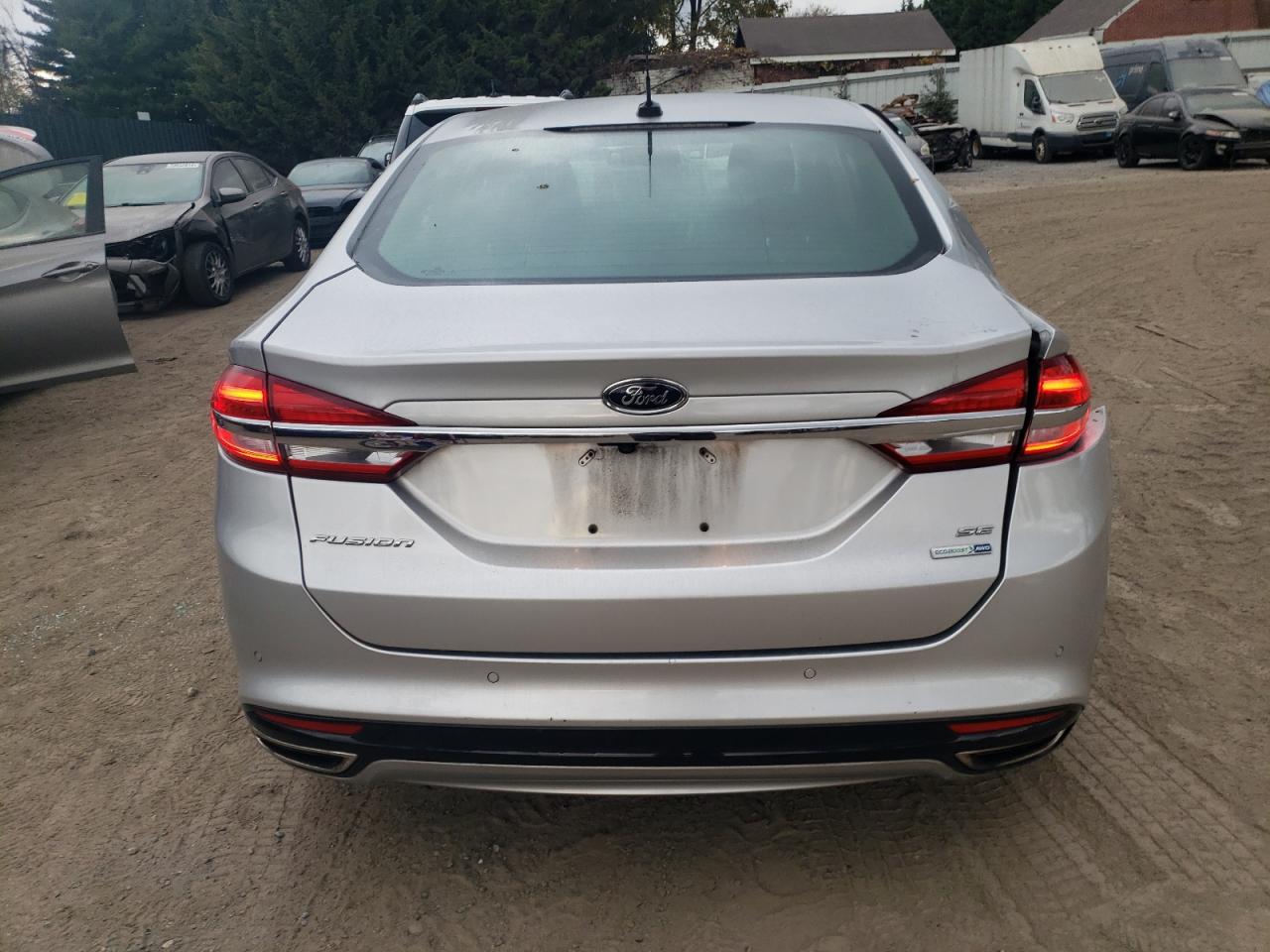 2017 Ford Fusion VIN 3FA6P0T95HR297817 Copart auction photo, all over / undercarriage damage thumbnail 6
