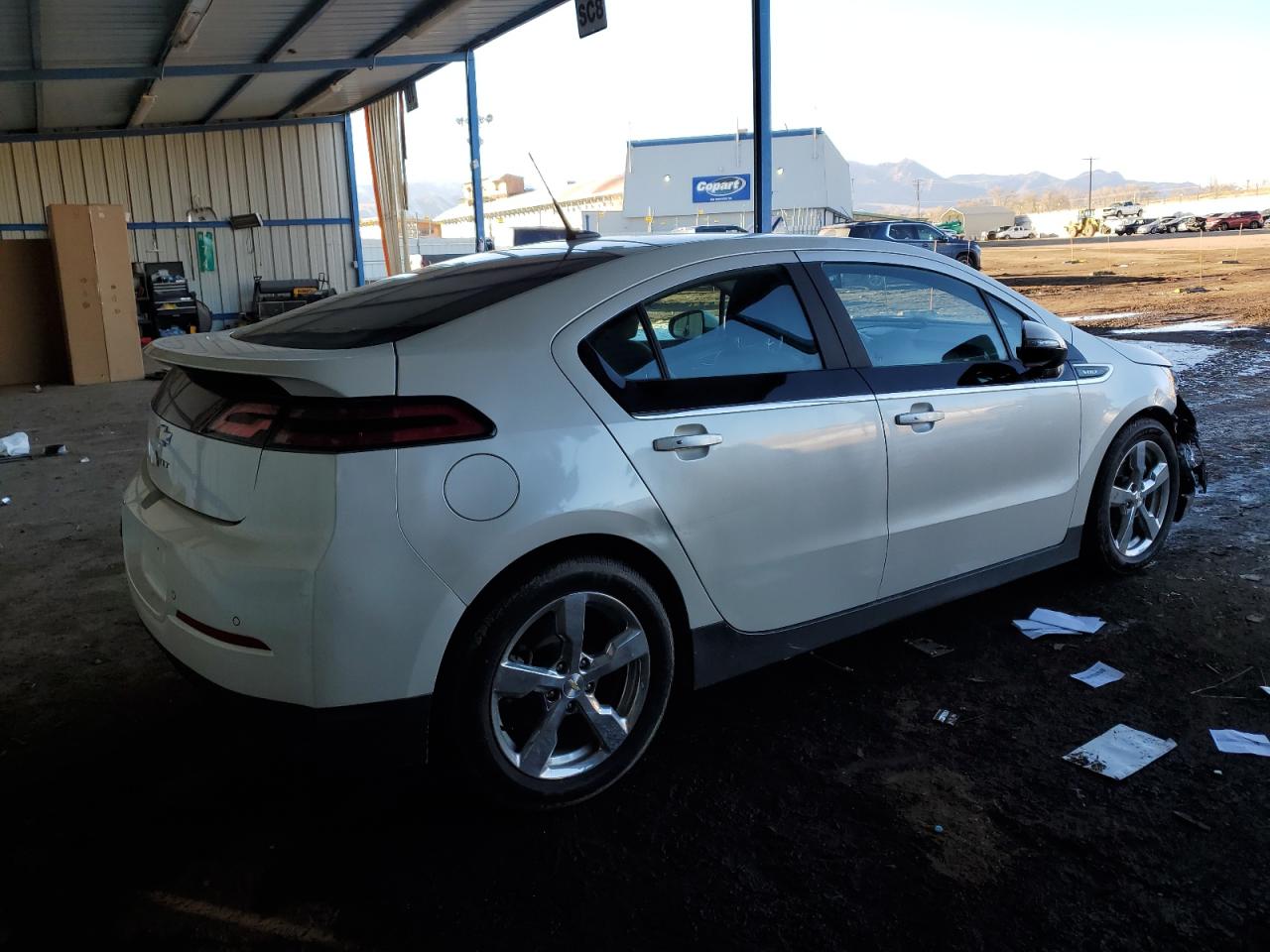 2014 Chevrolet Volt VIN 1G1RD6E42EU164207 Copart auction photo, front end / rear end damage thumbnail 3