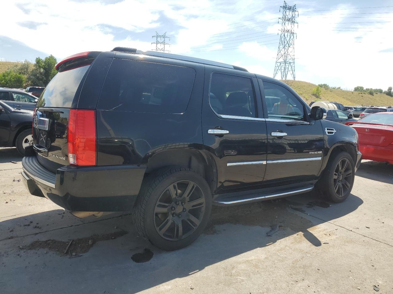 2011 Cadillac Escalade VIN 1GYS3AEF0BR198445 Copart auction photo, front end / side damage thumbnail 3