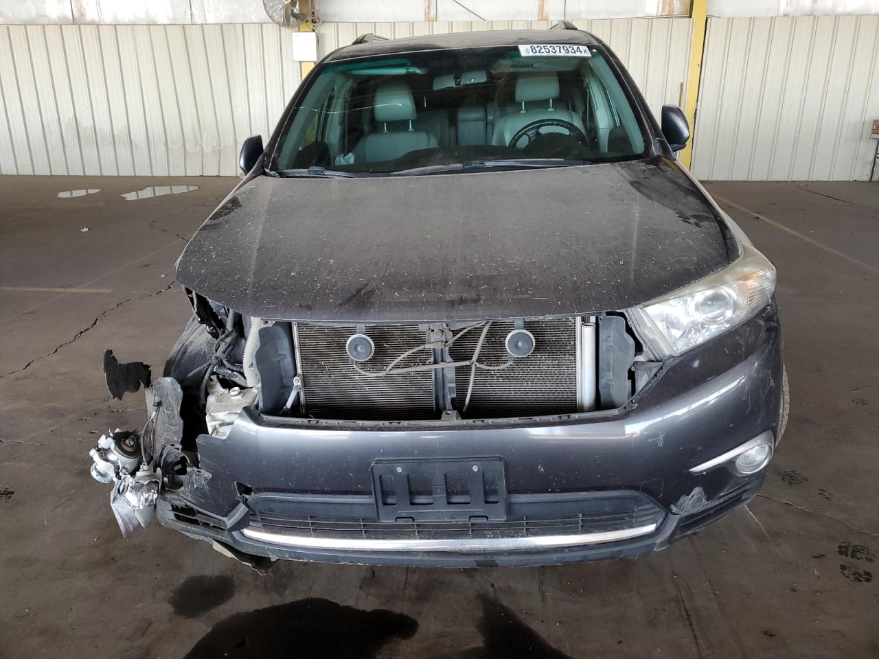 2012 Toyota Highlander VIN 5TDDK3EH1CS095911 Copart auction photo, front end / side damage thumbnail 5