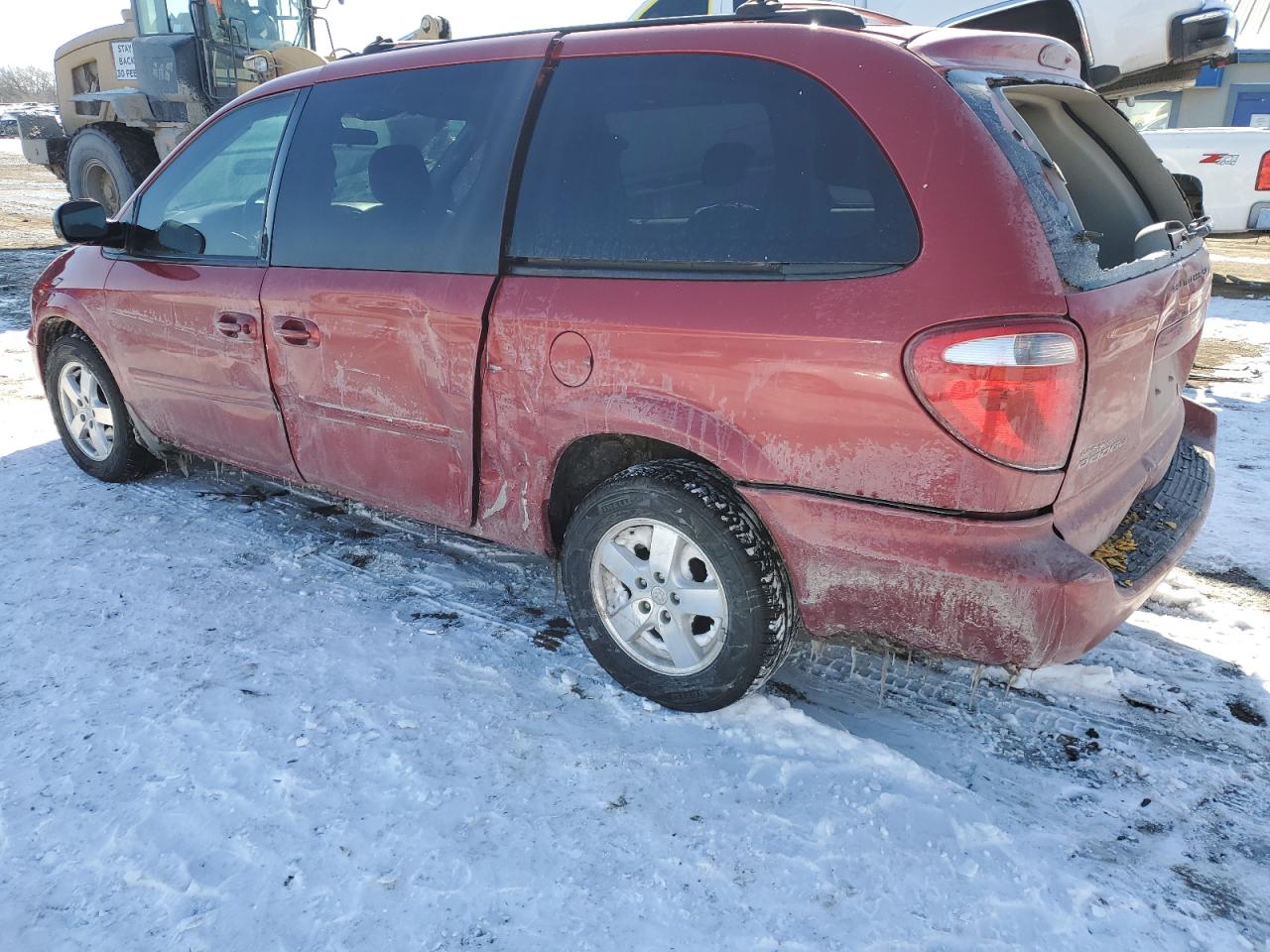 2006 Dodge Caravan VIN 2D4GP44L66R628023 Copart auction photo, side / rear end damage thumbnail 2