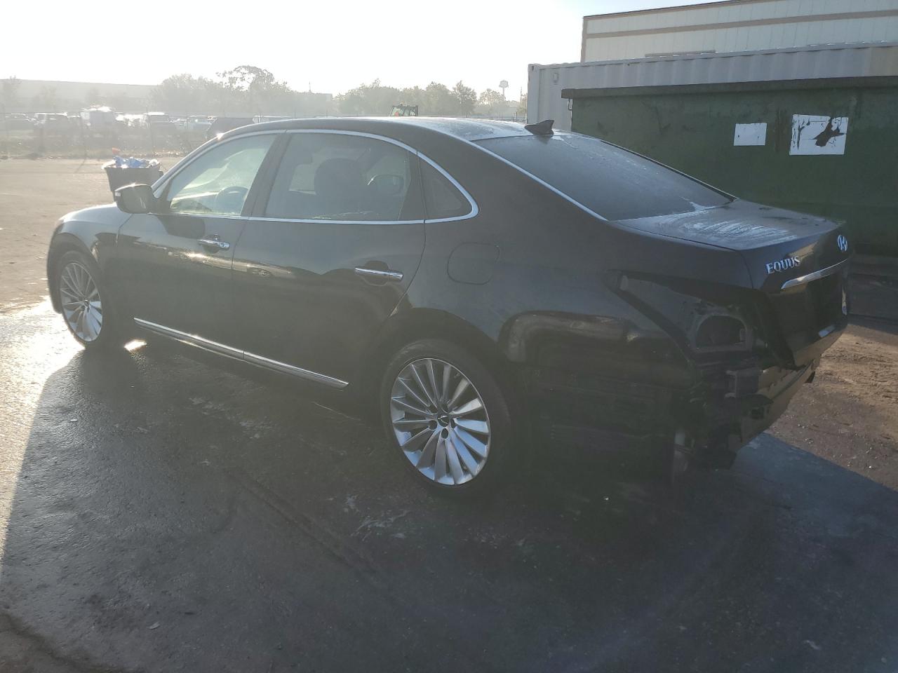 2016 Hyundai Equus VIN KMHGH4JH8GU104592 Copart auction photo, rear end damage thumbnail 2