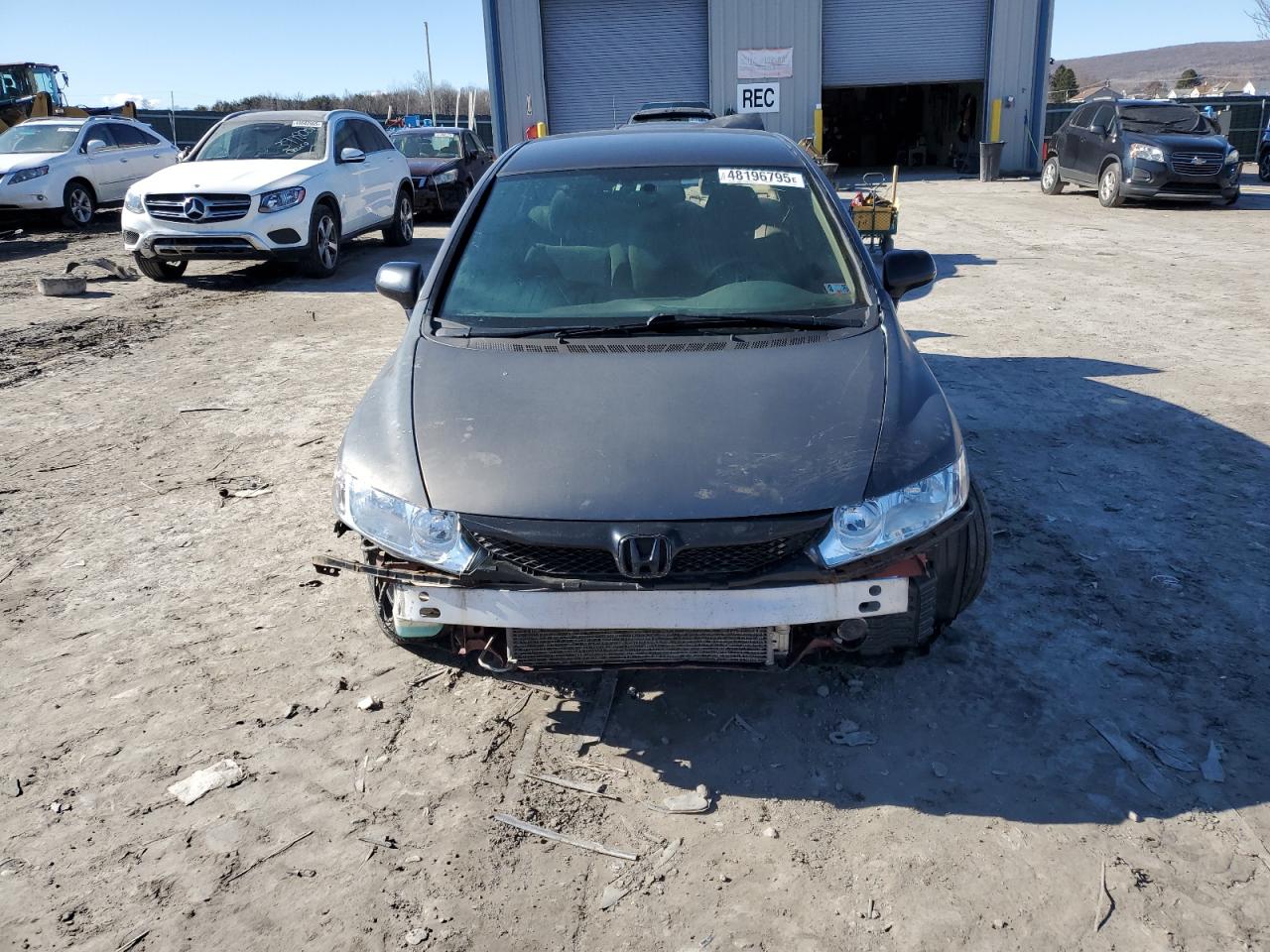 2010 Honda Civic VIN 2HGFA1F57AH586839 Copart auction photo, rear end / front end damage thumbnail 5