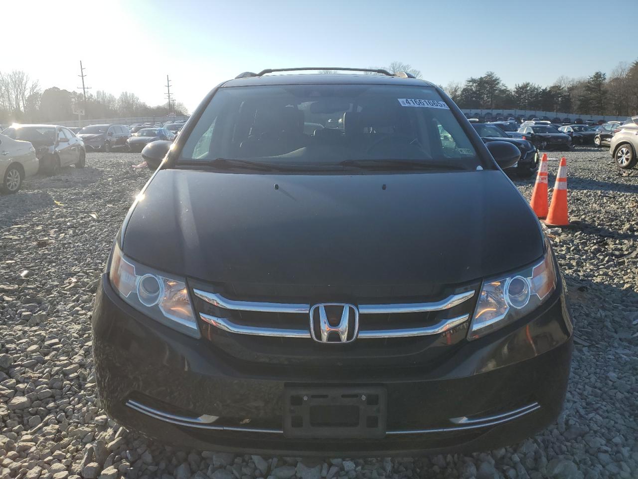 2017 Honda Odyssey VIN 5FNRL5H6XHB012075 Copart auction photo, all over damage thumbnail 5