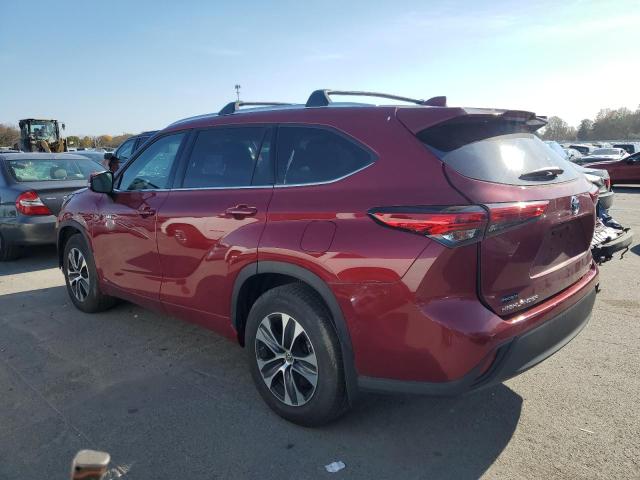 2021 Toyota Highlander VIN 5TDGBRCH7MS064408 Copart auction photo, side / front end damage thumbnail 2