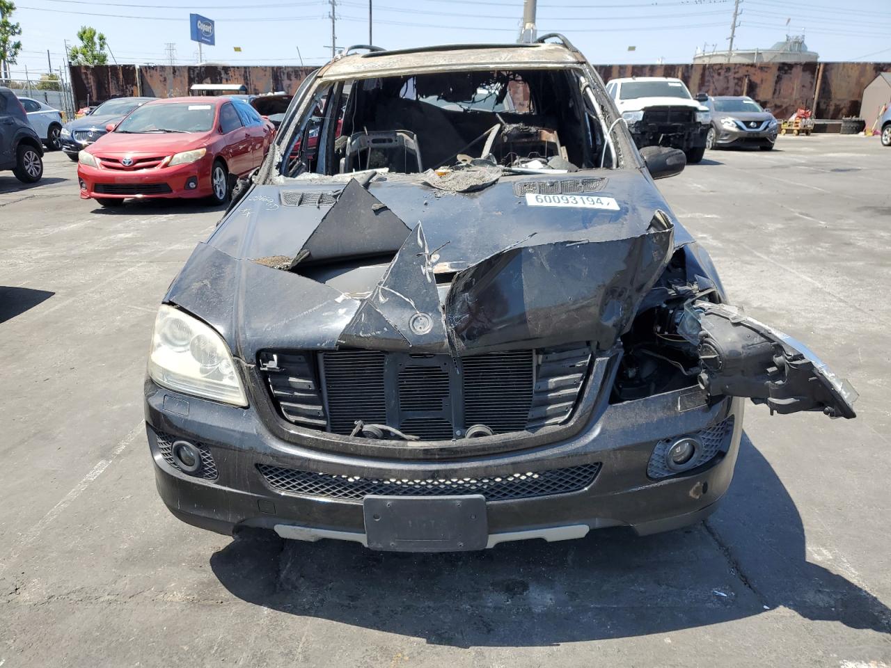 2007 Mercedes-Benz M-klasse VIN 4JGBB86E07A154194 Copart auction photo, burn damage thumbnail 5