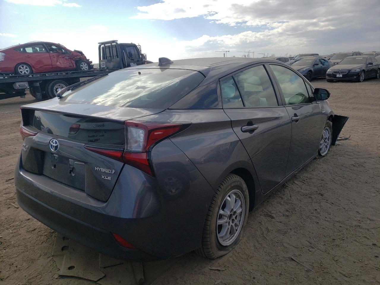 2021 Toyota Prius VIN JTDL9MFU8M3023390 Copart auction photo, front end / all over damage thumbnail 3