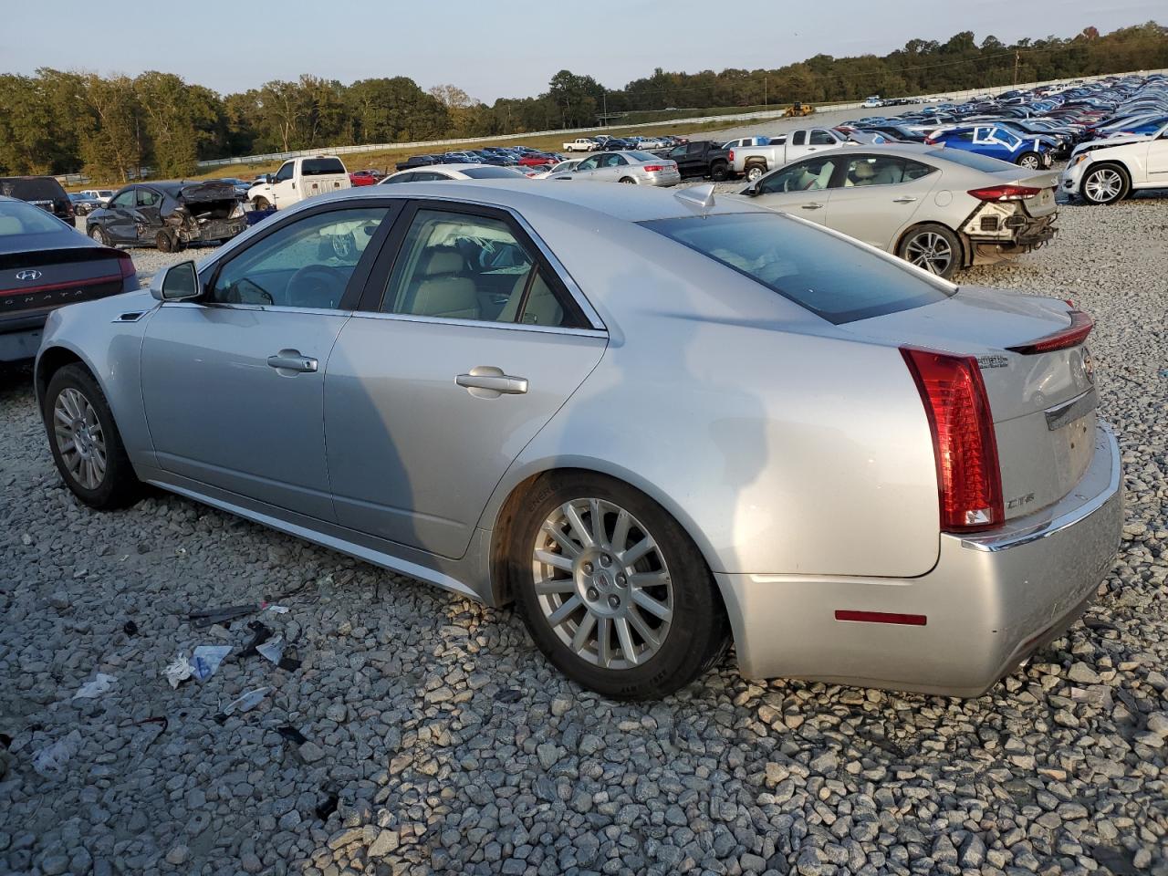 2011 Cadillac CTS VIN 1G6DE5EY1B0150512 Copart auction photo, rear end / side damage thumbnail 2