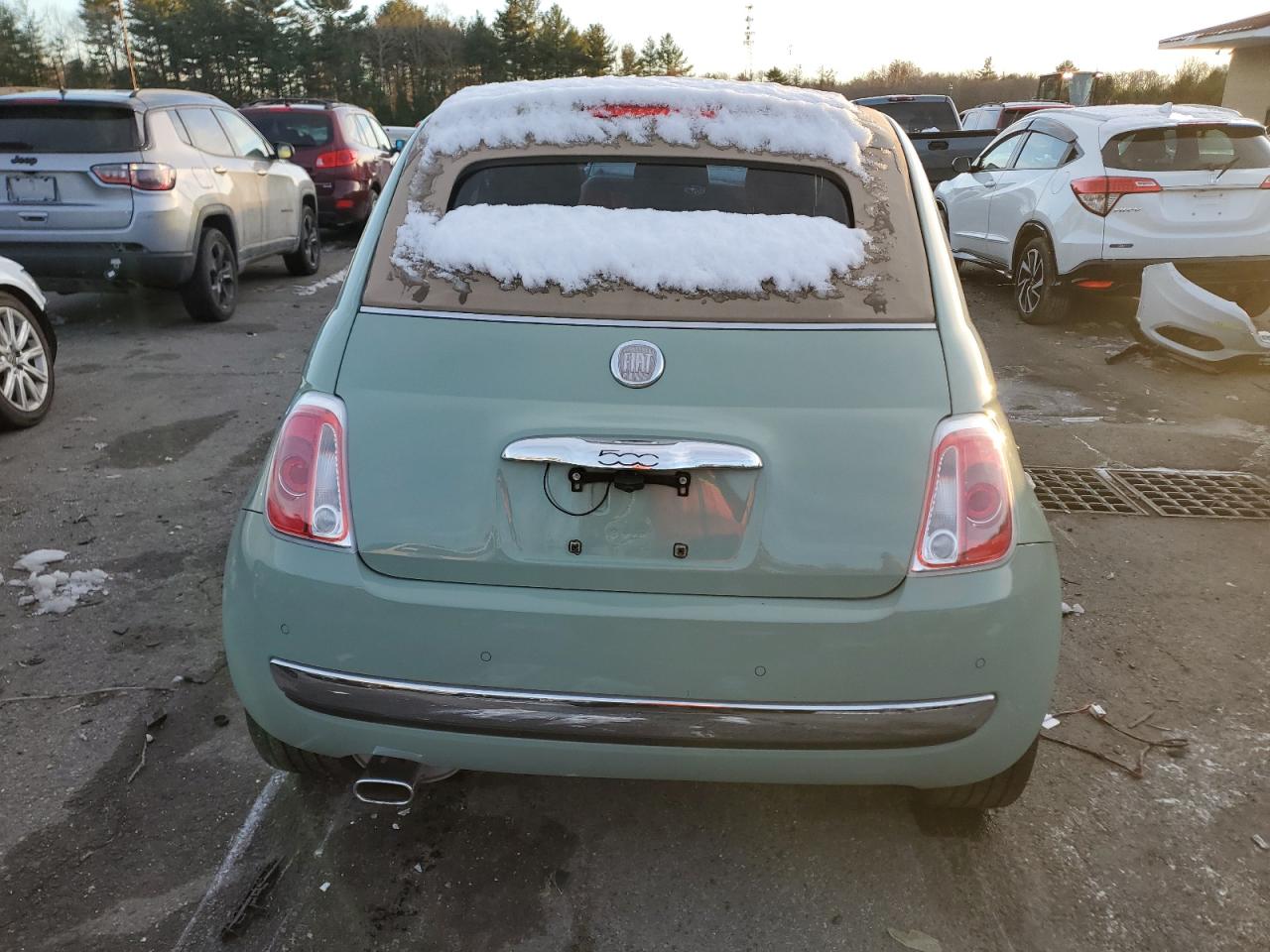 2012 Fiat 500 VIN 3C3CFFER5CT198317 Copart auction photo, minor dent/scratches damage thumbnail 6