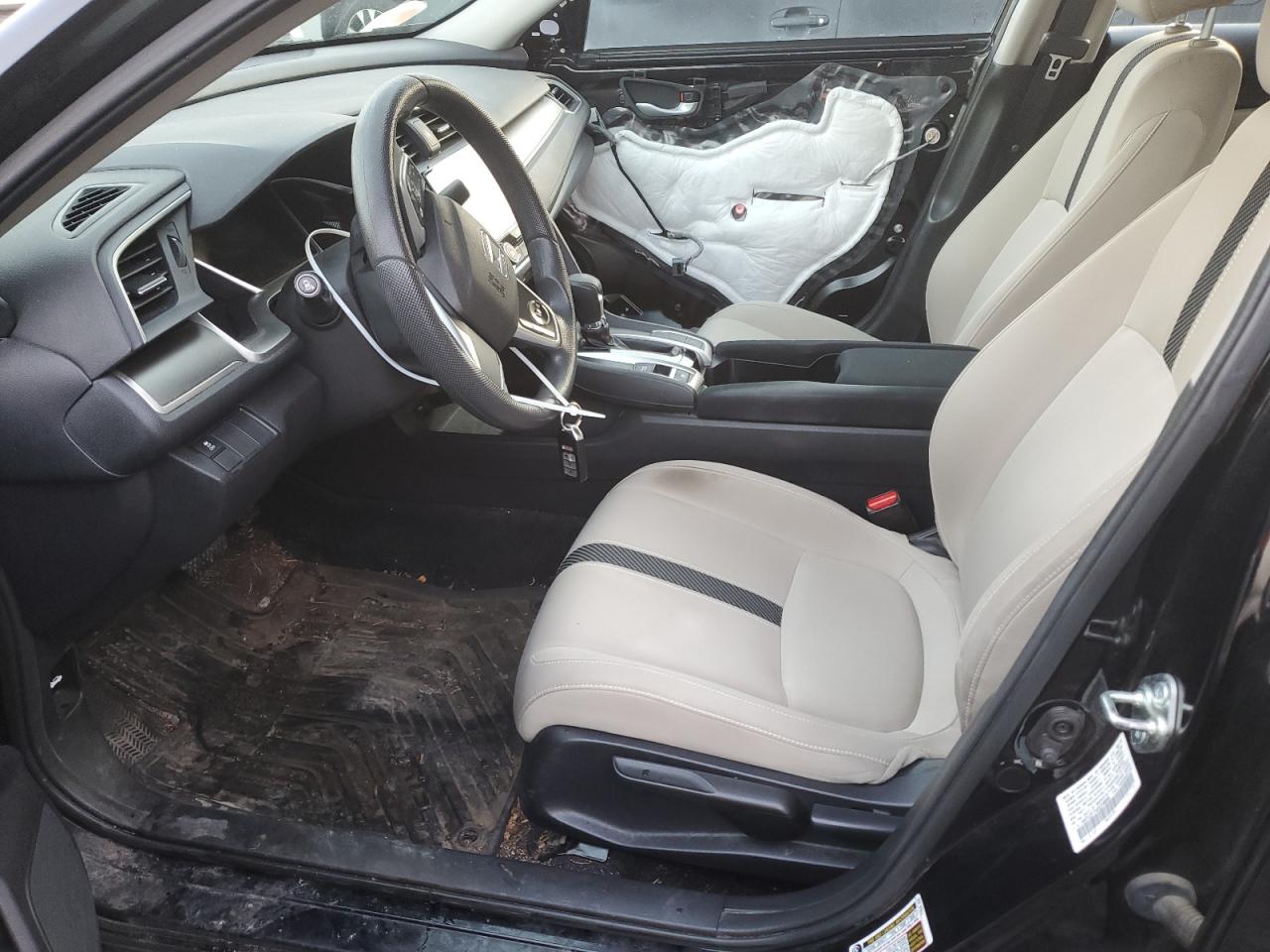 2016 Honda Civic VIN 19XFC2F74GE249095 Copart auction photo, front end / stripped damage thumbnail 7