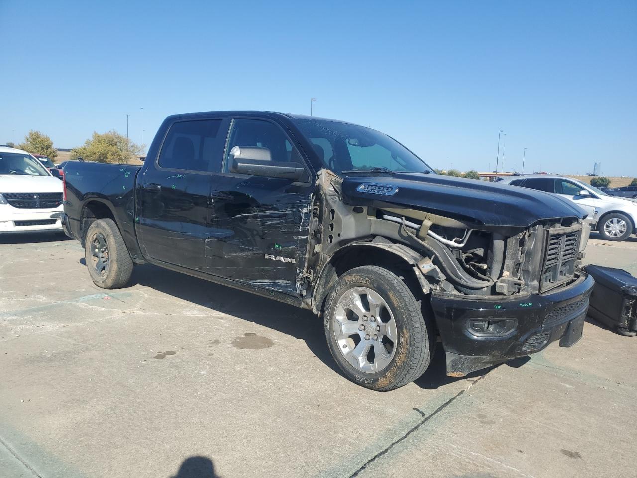 2020 RAM 1500 VIN 1C6SRFFT1LN240529 Copart auction photo, front end / side damage thumbnail 4