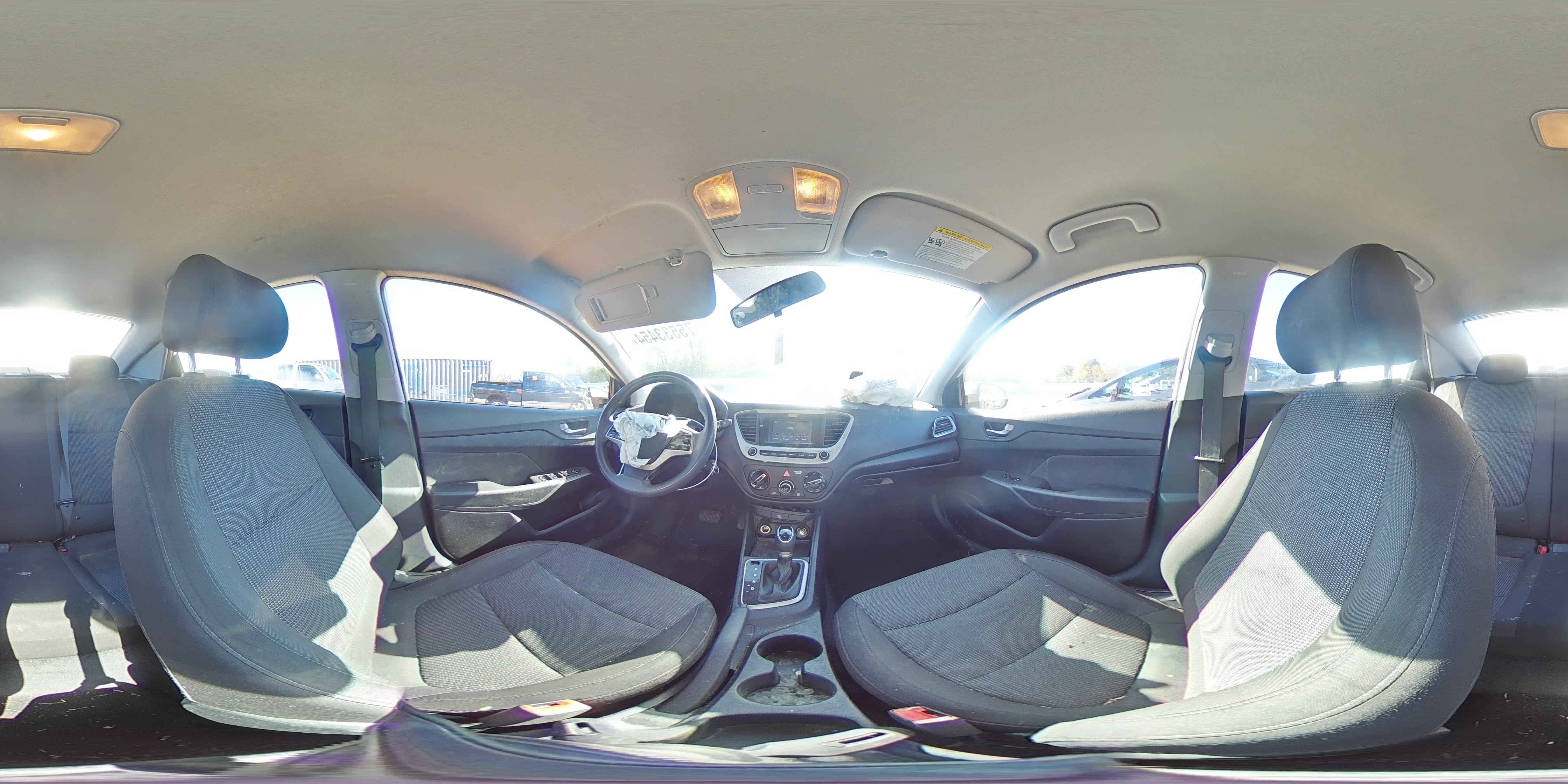2020 Hyundai Accent VIN 3KPC24A64LE103385 Copart auction photo, front end damage thumbnail 14