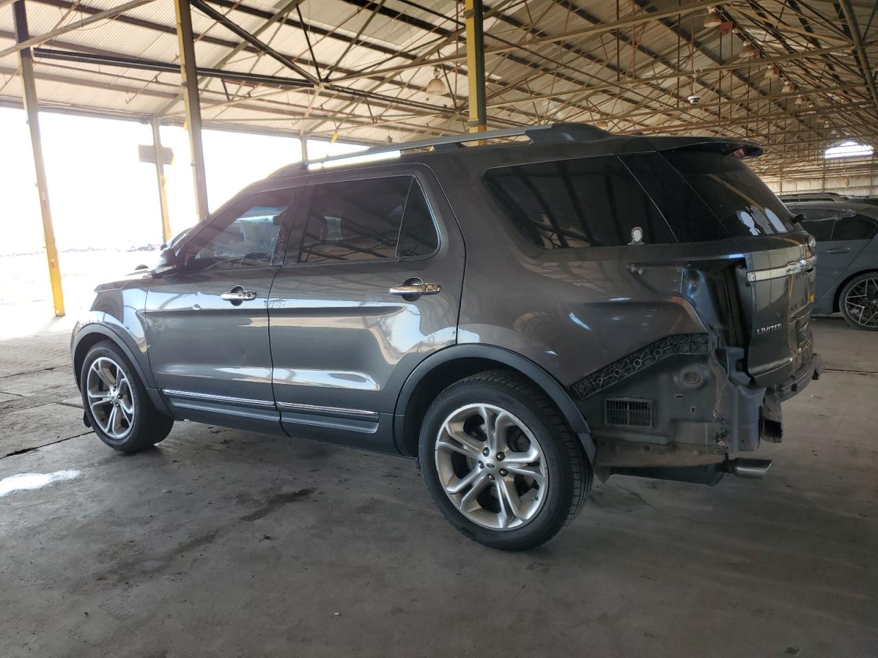 2015 Ford Explorer VIN 1FM5K7F80FGB75141 Copart auction photo, rear end / top/roof damage thumbnail 2