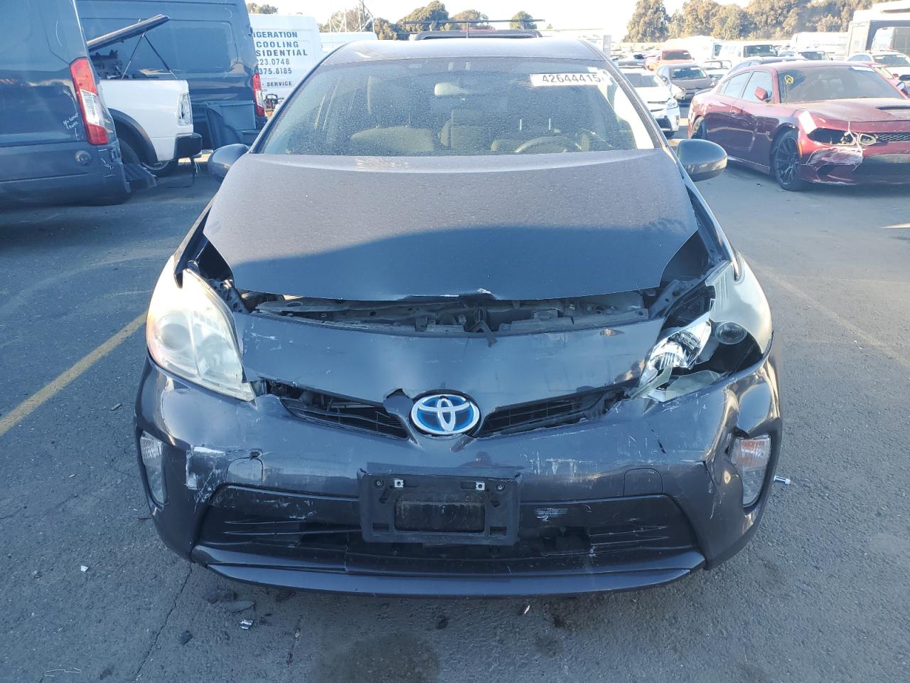 2012 Toyota Prius VIN JTDKN3DU3C1582893 Copart auction photo, front end damage thumbnail 5