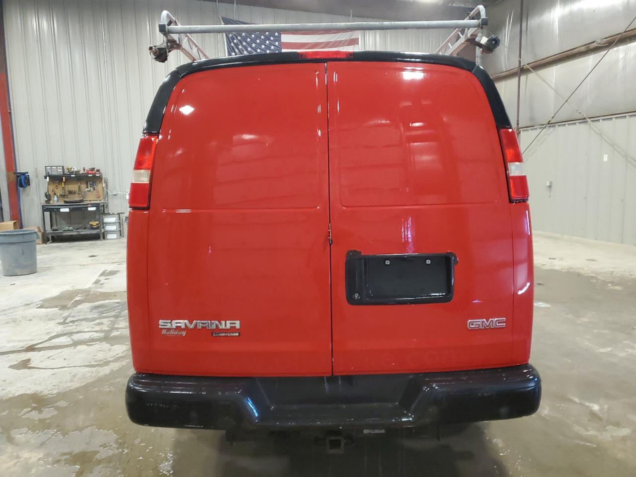 2014 GMC Savana VIN 1GTZ7TCG5E1179540 Copart auction photo, undercarriage damage thumbnail 6