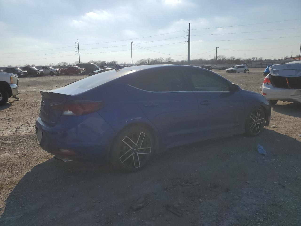 2020 Hyundai Elantra VIN KMHD04LBXLU988287 Copart auction photo, front end damage thumbnail 3
