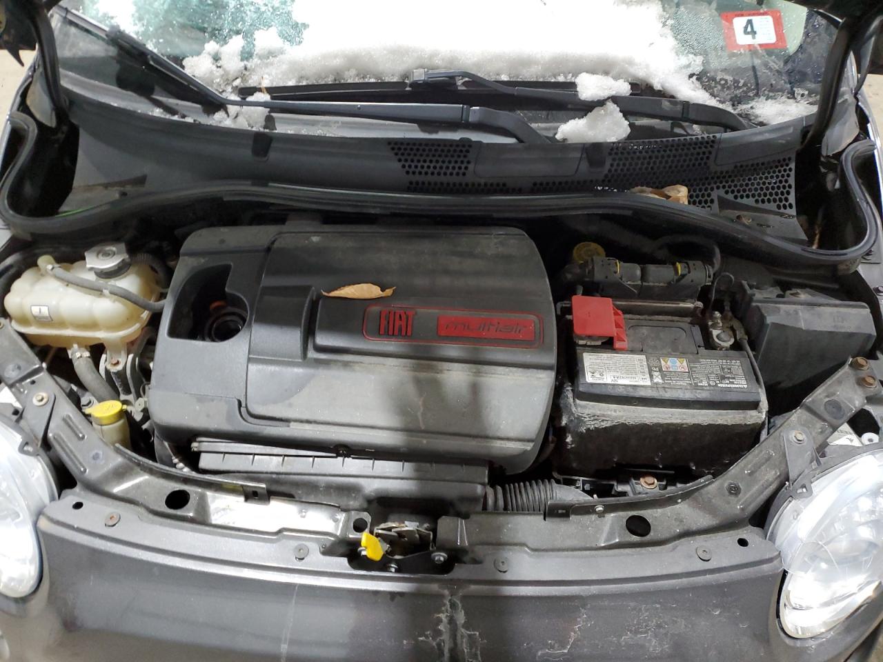 2017 Fiat 500 VIN 3C3CFFKR9HT557826 Copart auction photo, all over / side damage thumbnail 11