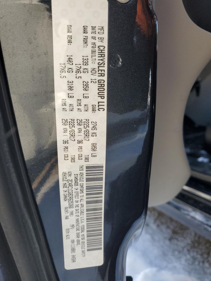 2013 Chrysler Town & Country VIN 2C4RC1CG8DR625366 Copart auction photo, front end damage thumbnail 14