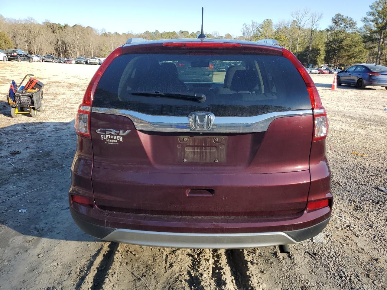 2015 Honda CR-V VIN 5J6RM3H73FL001837 Copart auction photo, front end / side damage thumbnail 6