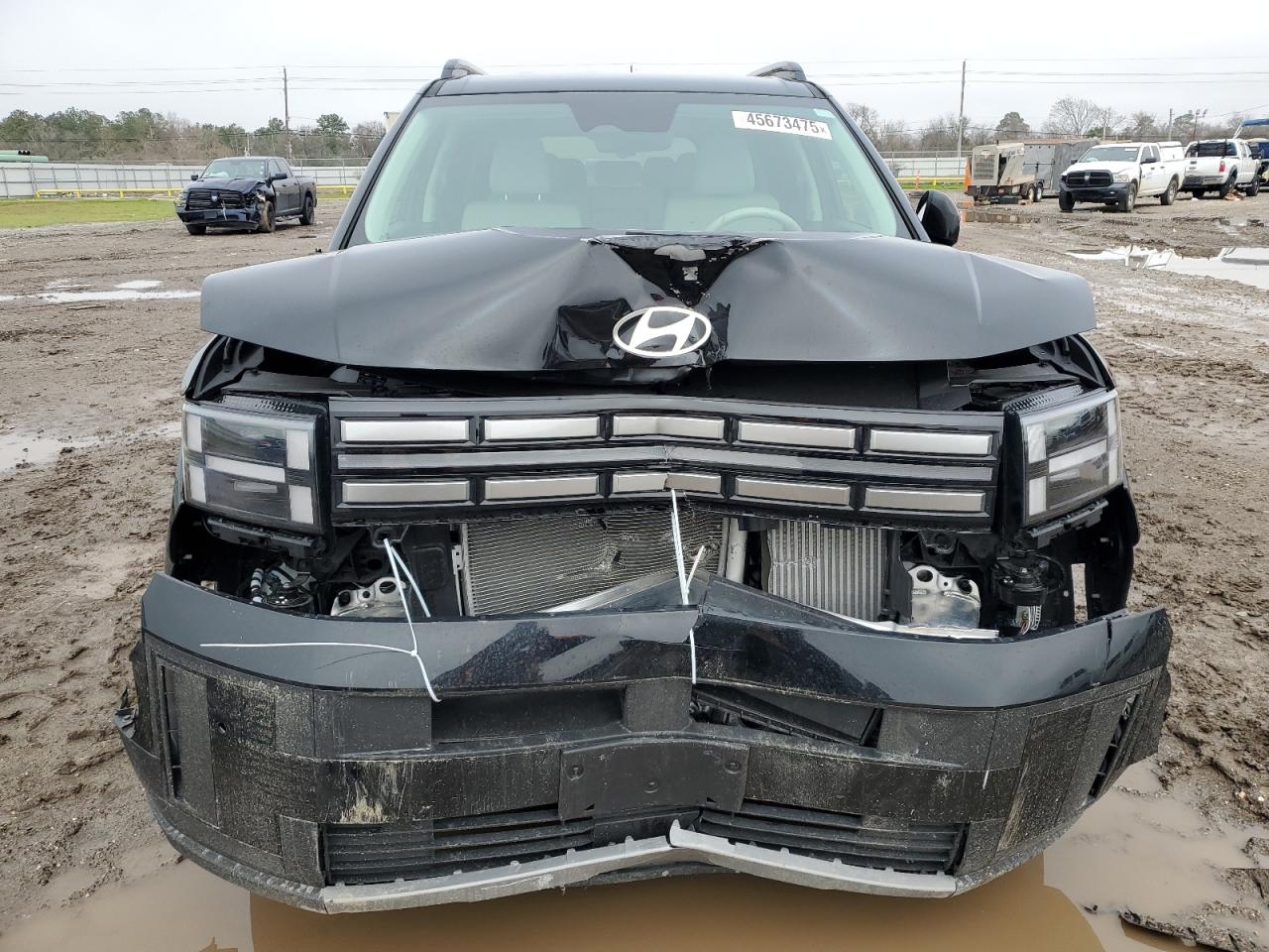 2025 Hyundai Santa Fe VIN 5NMP24GL9SH078196 Copart auction photo, front end / side damage thumbnail 5