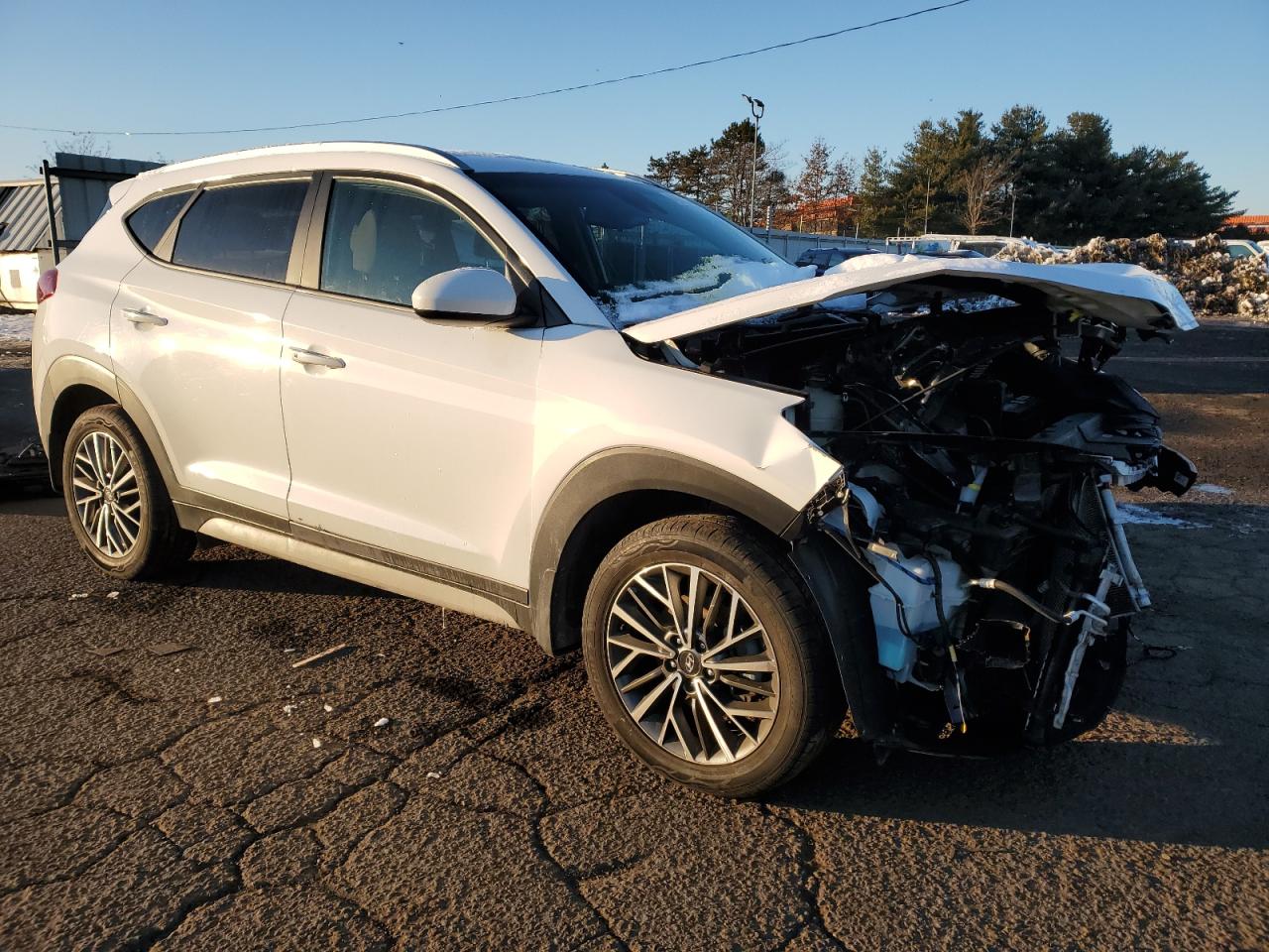 2020 Hyundai Tucson VIN KM8J3CAL0LU265869 Copart auction photo, front end damage thumbnail 4