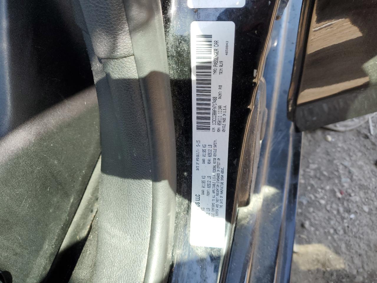2015 Chrysler 200 VIN 1C3CCCBB0FN717468 Copart auction photo, front end damage thumbnail 12