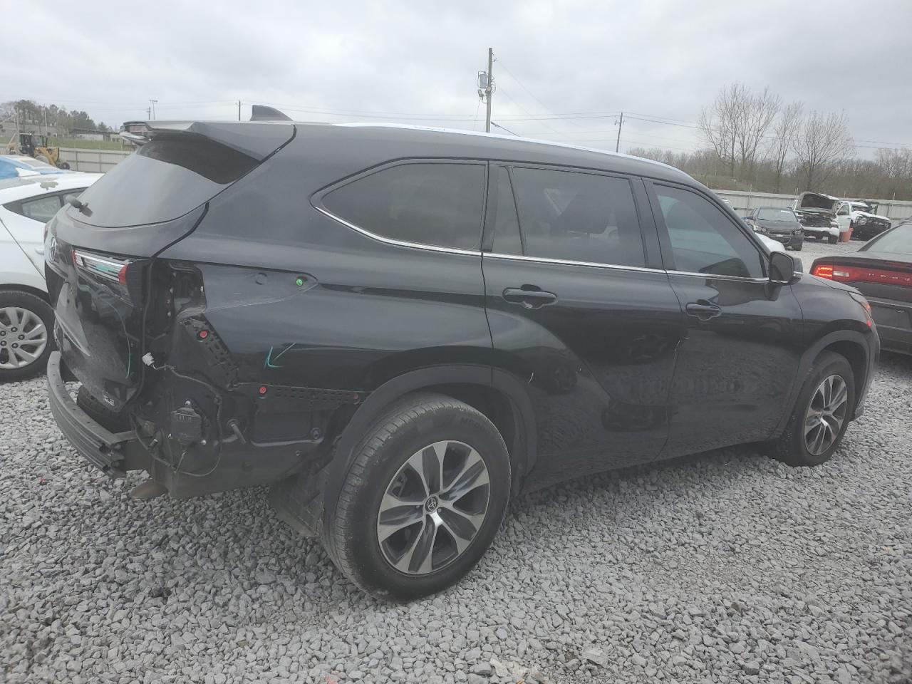 2021 Toyota Highlander VIN 5TDHZRAH5MS538097 Copart auction photo, rear end damage thumbnail 3