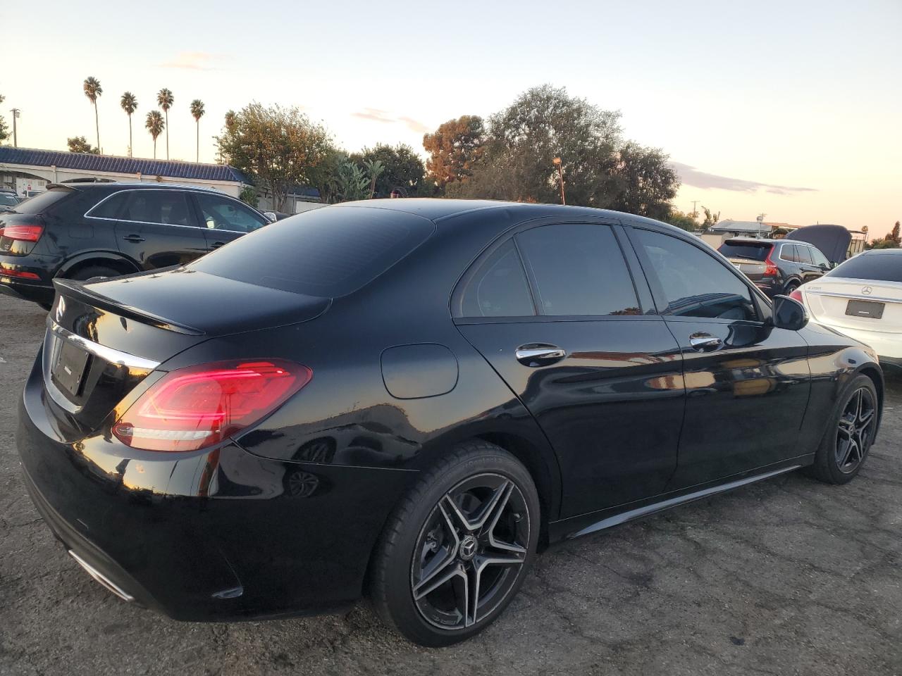 2021 Mercedes-Benz C-klasse VIN W1KWF8DB6MR608969 Copart auction photo, side damage thumbnail 3