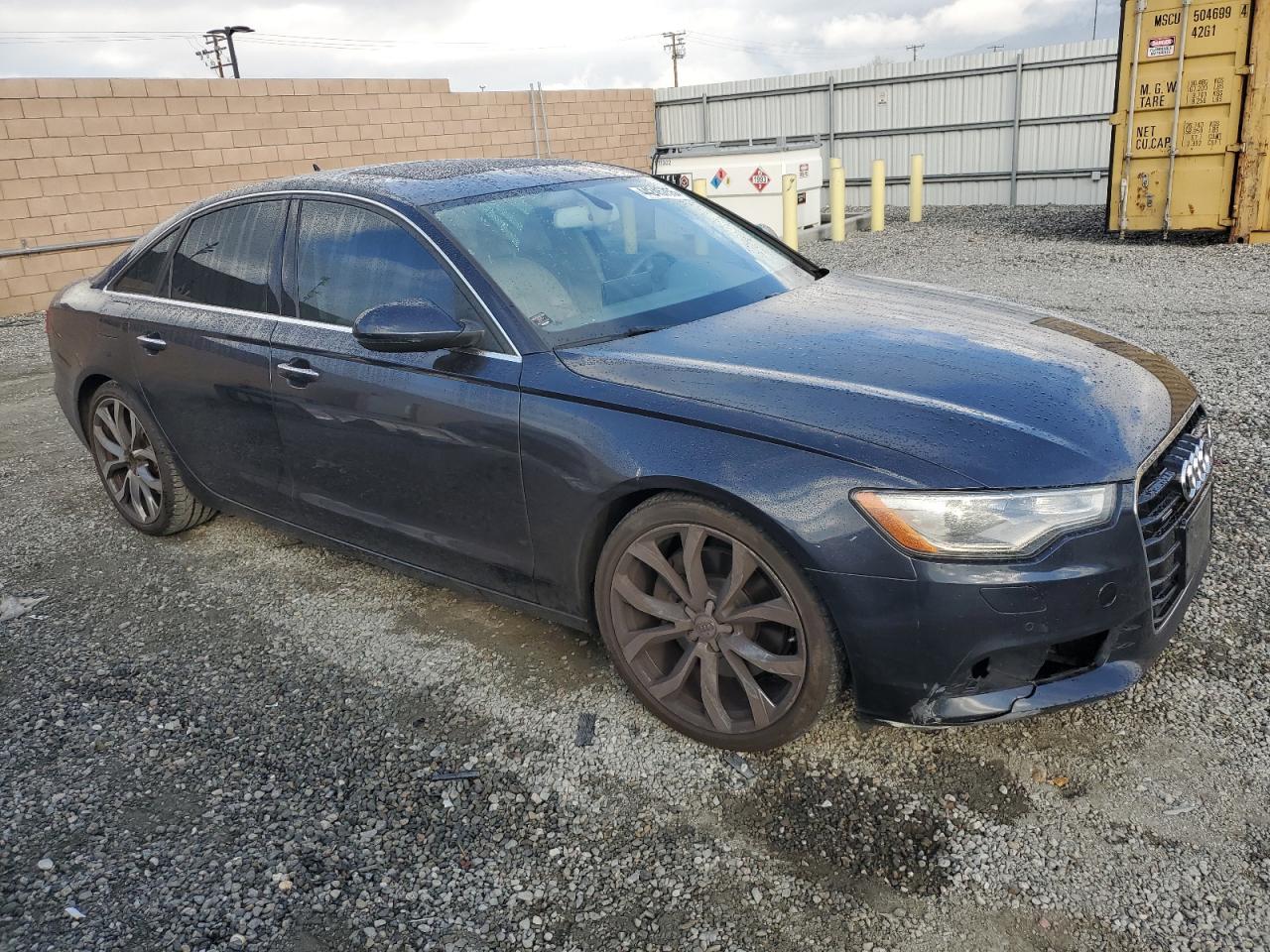 2015 Audi A6 VIN WAUGFAFC0FN021170 Copart auction photo, undercarriage / front end damage thumbnail 4