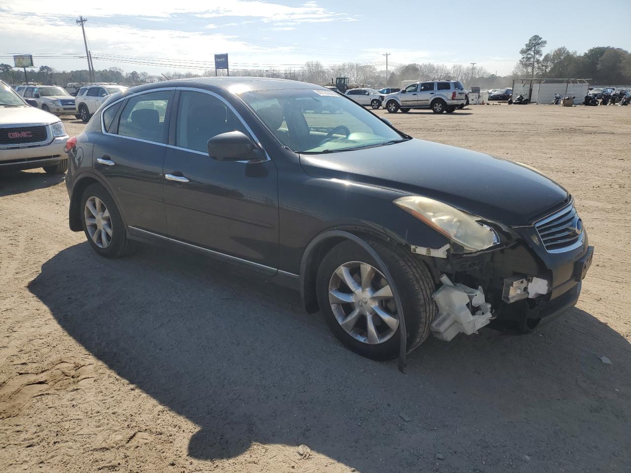 2010 Infiniti EX VIN JN1AJ0HR3AM751692 Copart auction photo, front end damage thumbnail 4