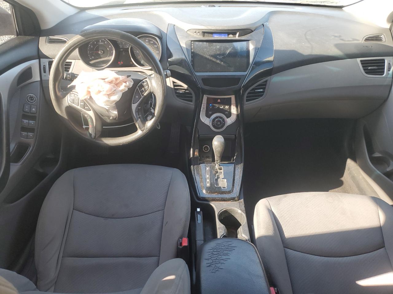 2012 Hyundai Elantra VIN KMHDH4AE0CU180763 Copart auction photo, front end / side damage thumbnail 8