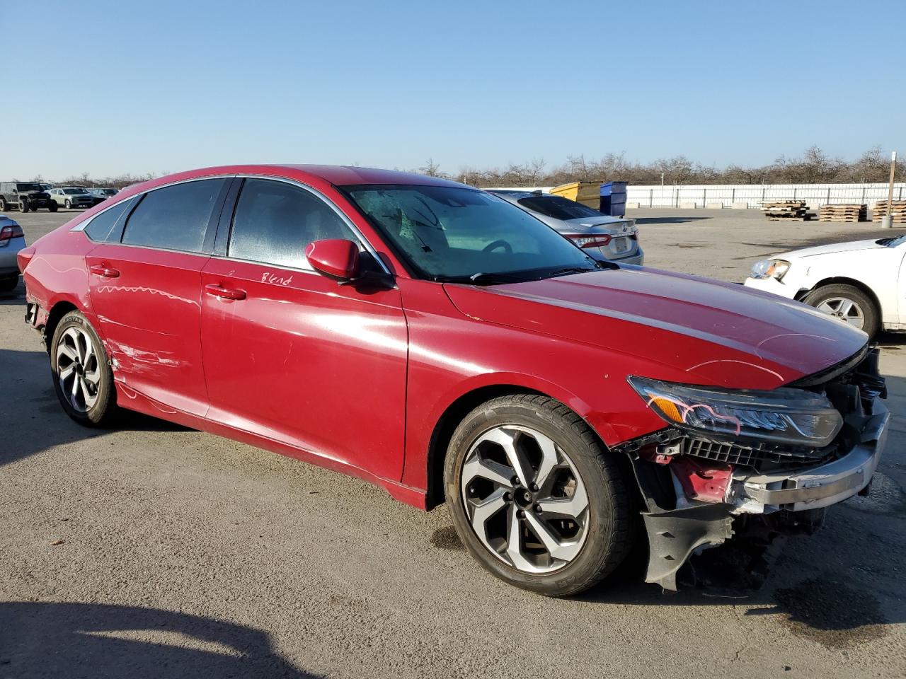 2018 Honda Accord VIN 1HGCV1F39JA212298 Copart auction photo, front end / rear end damage thumbnail 4