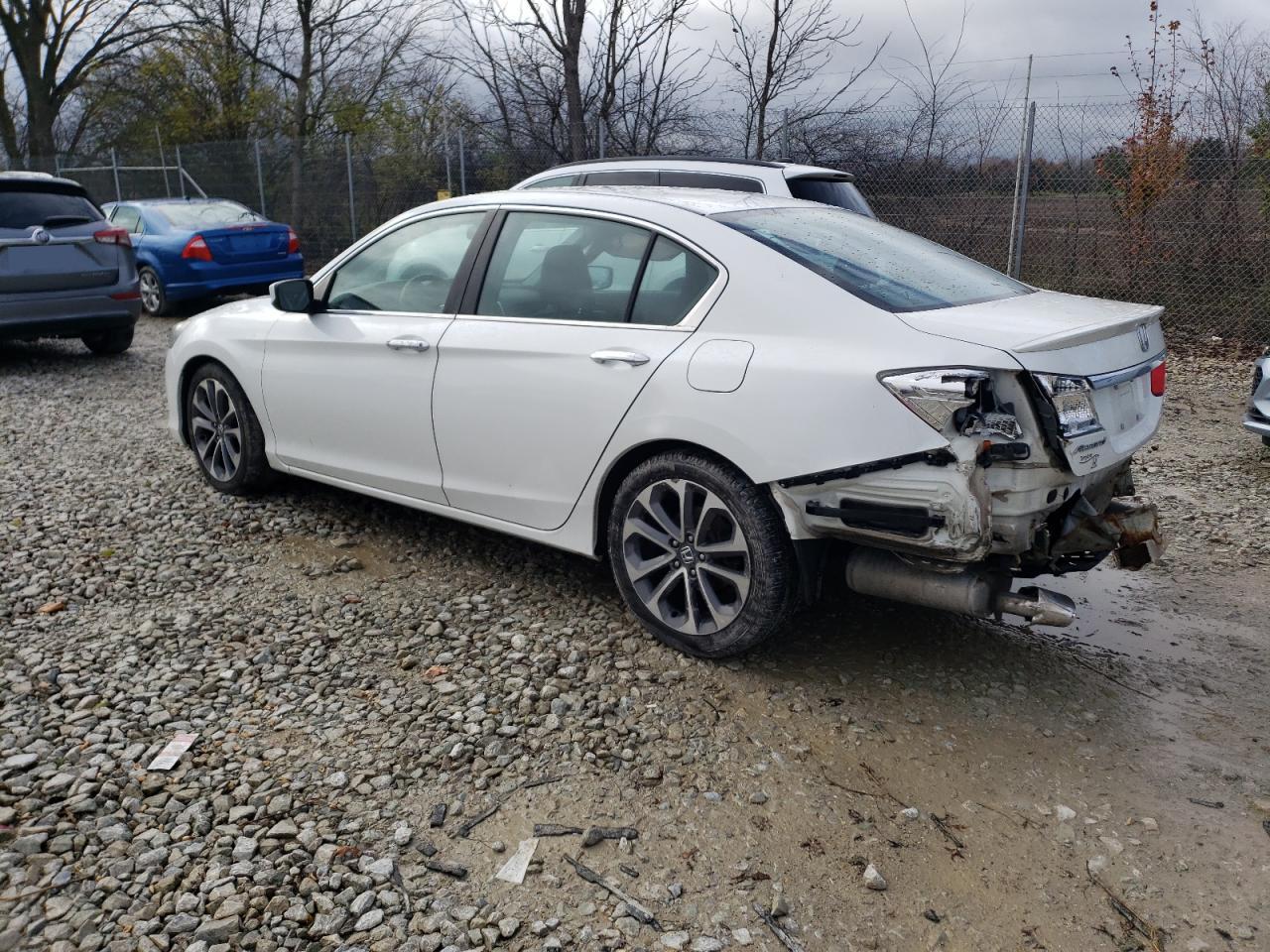 2014 Honda Accord VIN 1HGCR2F59EA087627 Copart auction photo, rear end / minor dent/scratches damage thumbnail 2