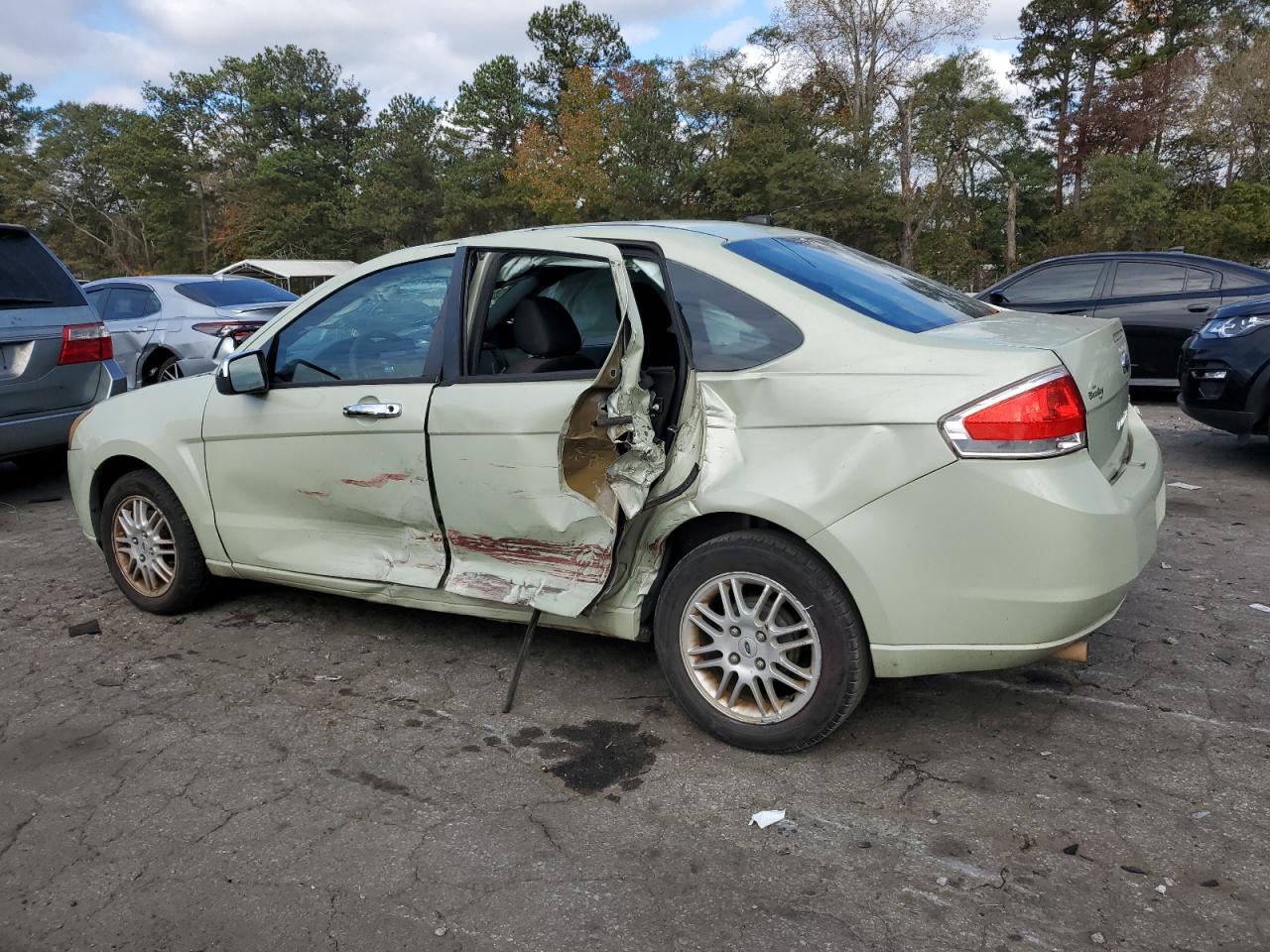 2010 Ford Focus VIN 1FAHP3FN7AW268437 Copart auction photo, side damage thumbnail 2