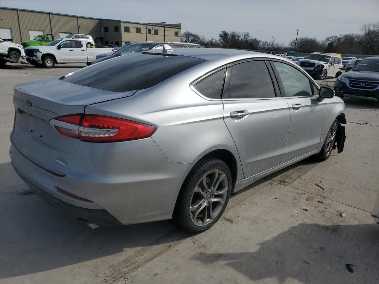 2020 Ford Fusion VIN 3FA6P0CD3LR177088 Copart auction photo, front end damage thumbnail 3