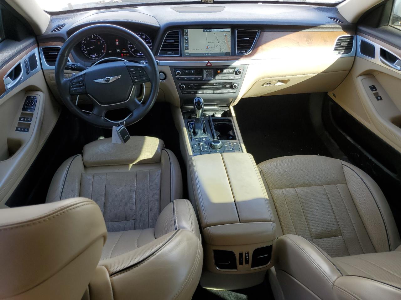 2017 Genesis G80 VIN KMHGN4JF9HU173414 Copart auction photo, front end / minor dent/scratches damage thumbnail 8